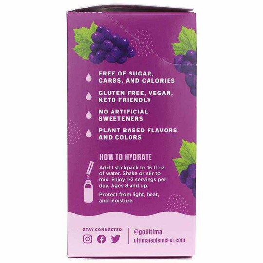 Ultima Replenisher Electrolyte Drink Mix Packets, ULTR